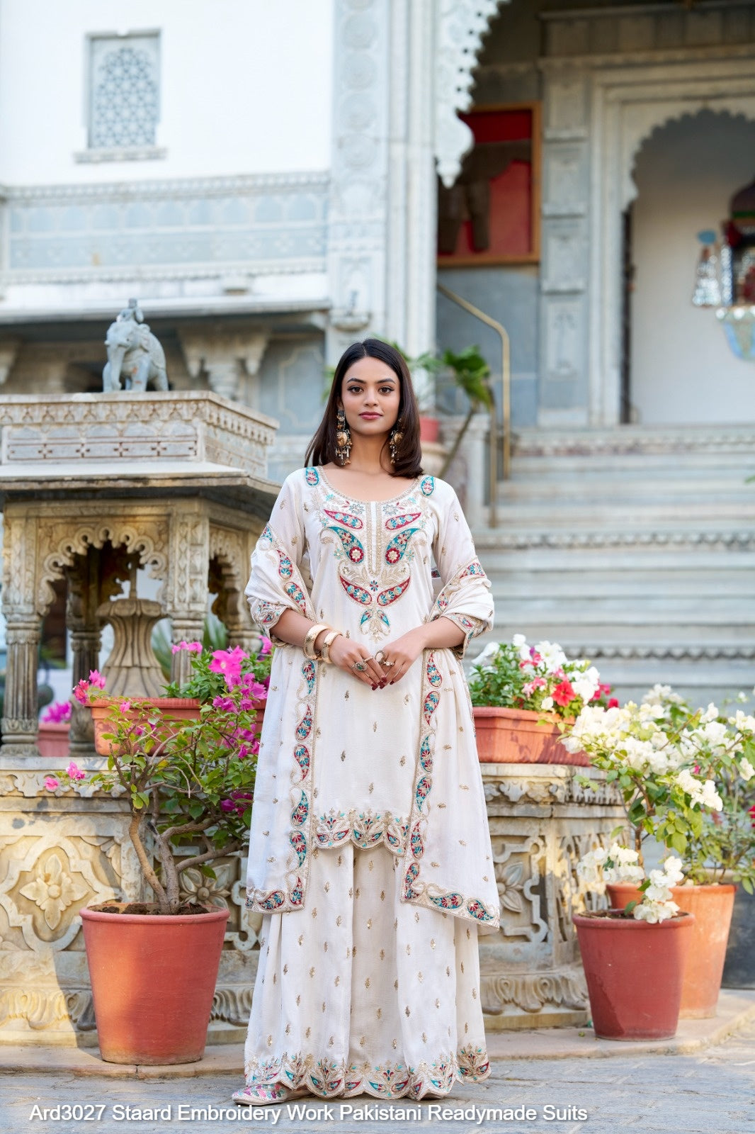 Ard3027 Staard Embroidery Work Pakistani Readymade Suits