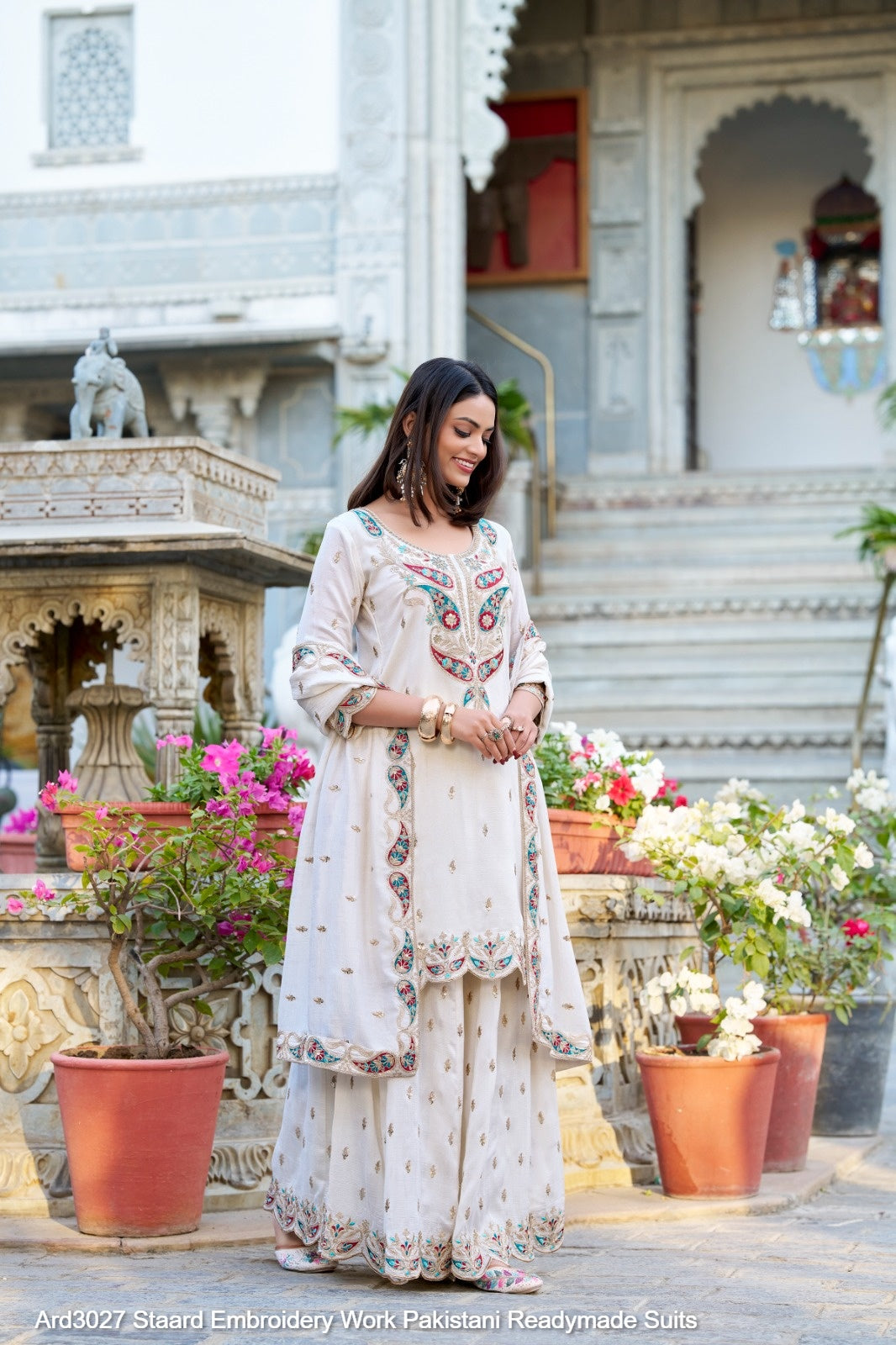 Ard3027 Staard Embroidery Work Pakistani Readymade Suits