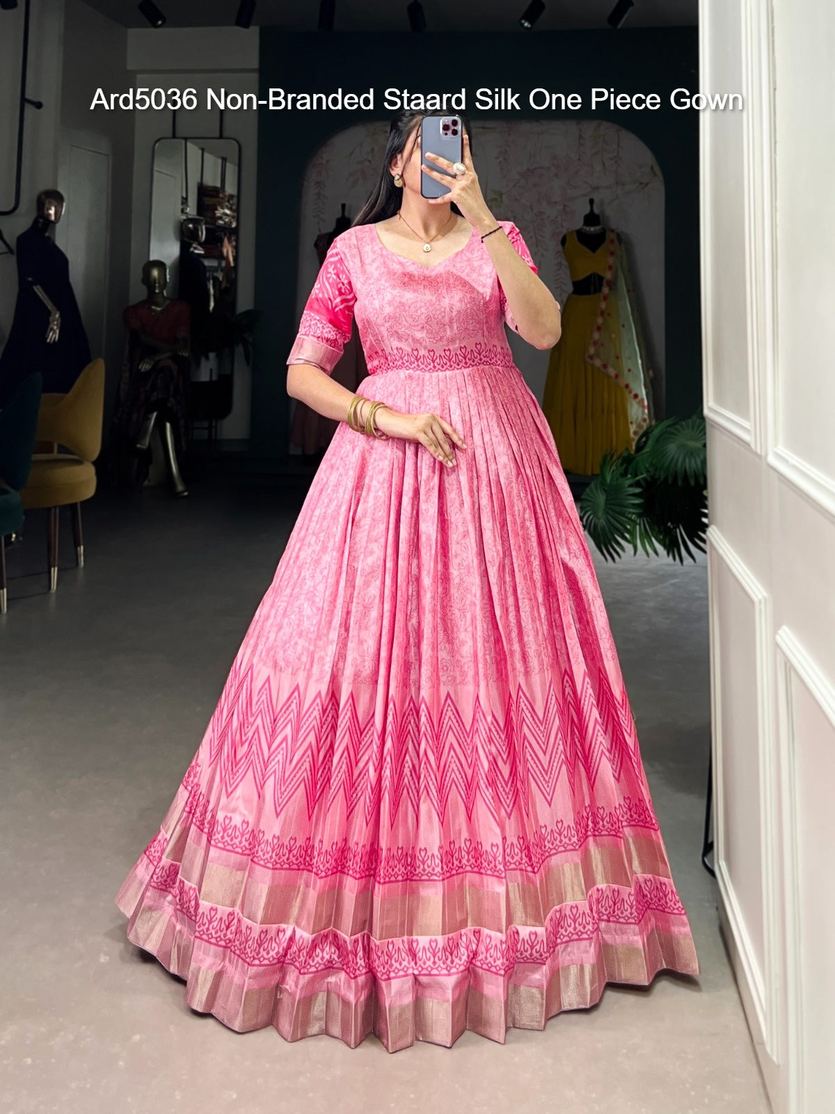 Ard5036 Non-Branded Staard Silk One Piece Gown