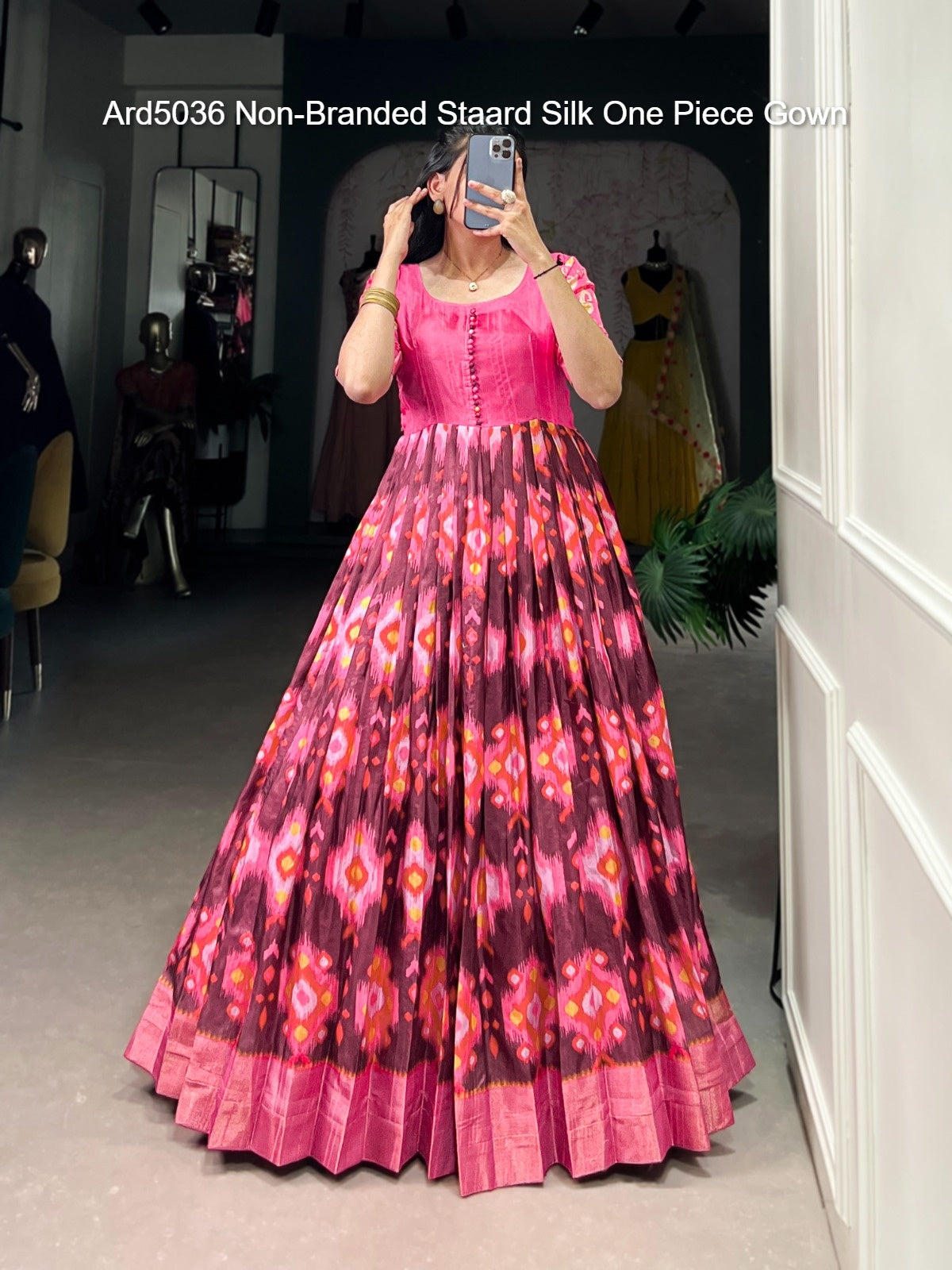 Ard5036 Non-Branded Staard Silk One Piece Gown