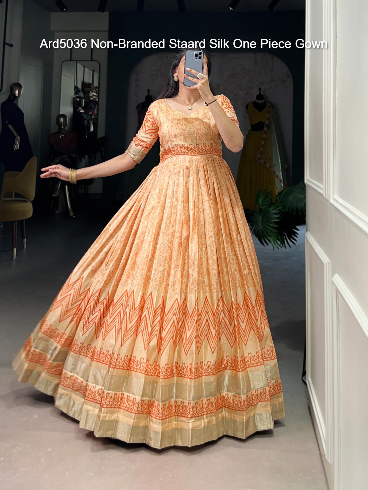Ard5036 Non-Branded Staard Silk One Piece Gown