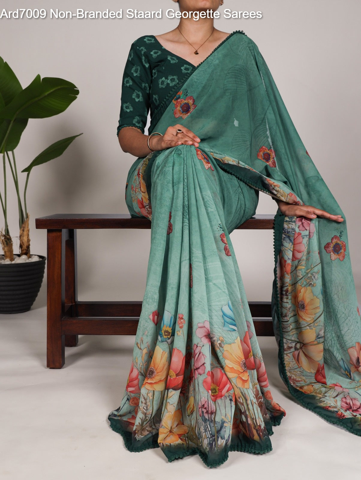 Ard7009 Non-Branded Staard Georgette Sarees
