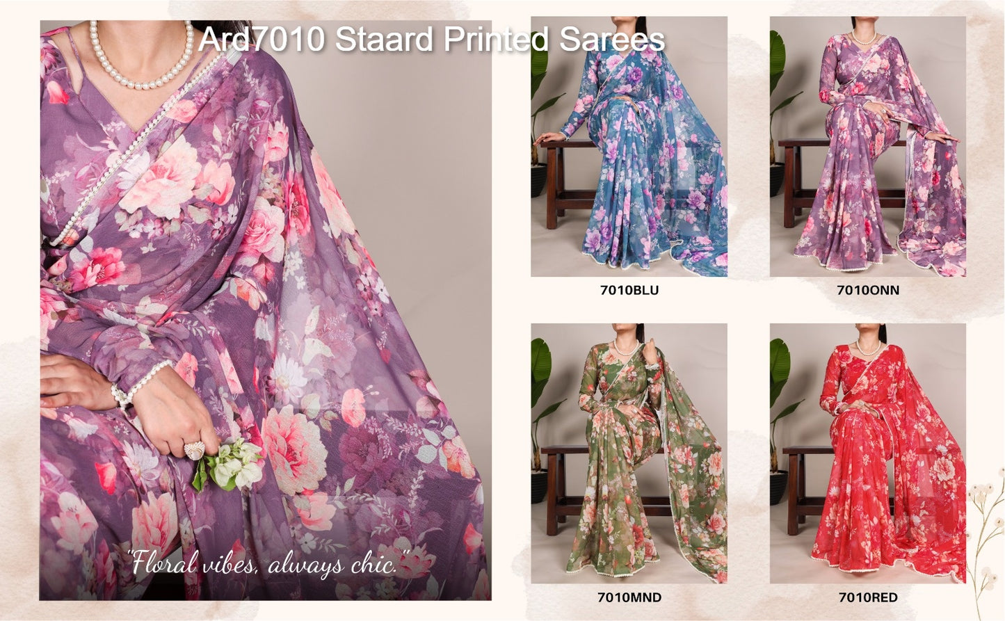 Ard7010 Staard Printed Sarees
