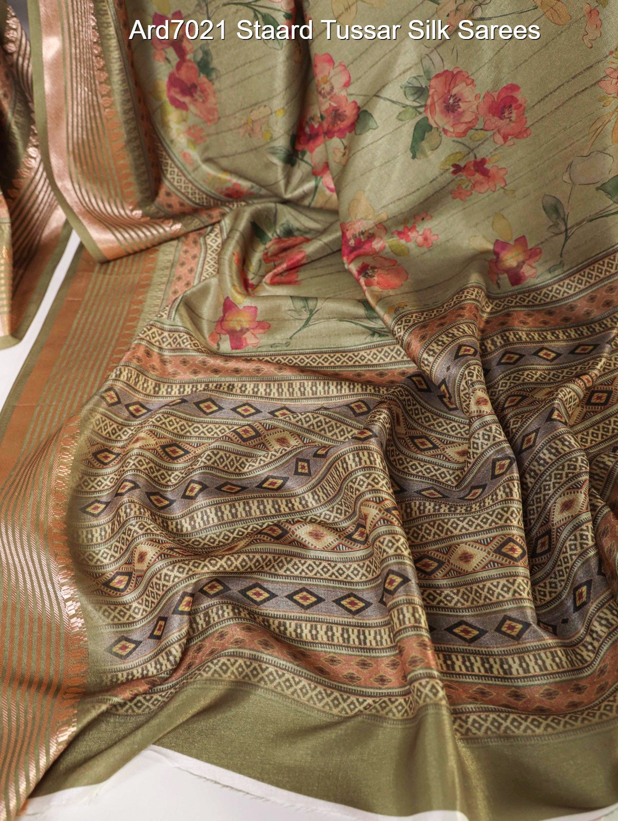 Ard7021 Staard Tussar Silk Sarees