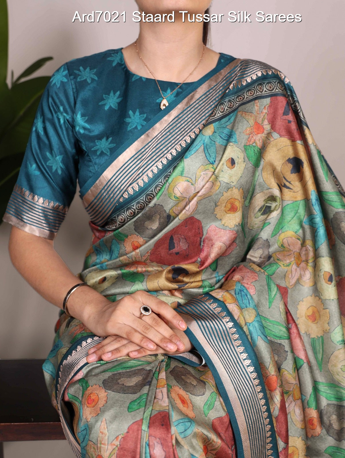 Ard7021 Staard Tussar Silk Sarees