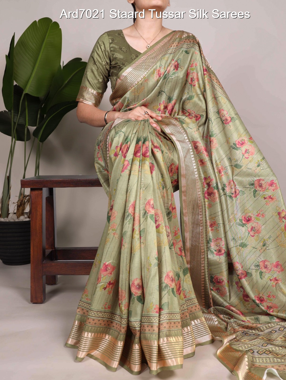 Ard7021 Staard Tussar Silk Sarees