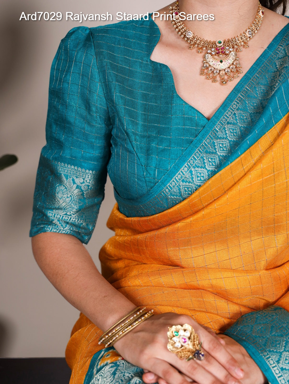 Ard7029 Rajvansh Staard Print Sarees