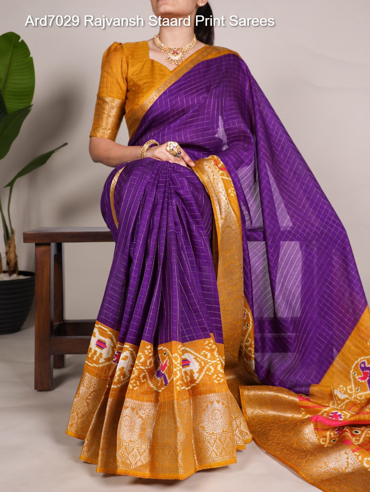Ard7029 Rajvansh Staard Print Sarees