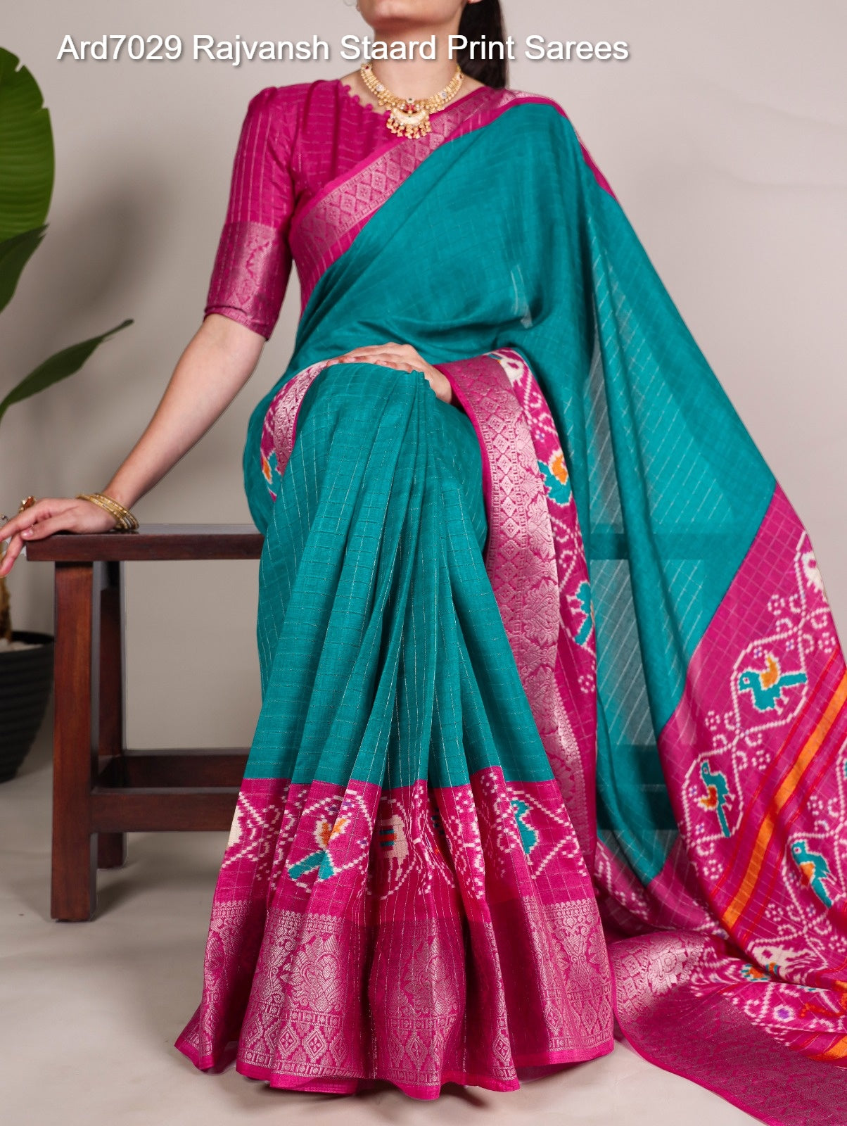 Ard7029 Rajvansh Staard Print Sarees