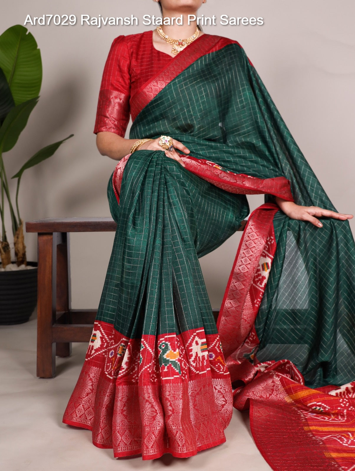 Ard7029 Rajvansh Staard Print Sarees