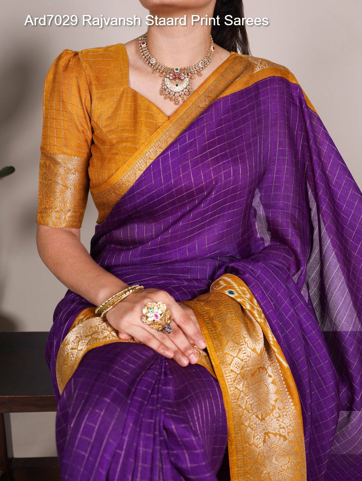 Ard7029 Rajvansh Staard Print Sarees