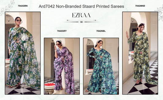 Ard7042 Non-Branded Staard Printed Sarees