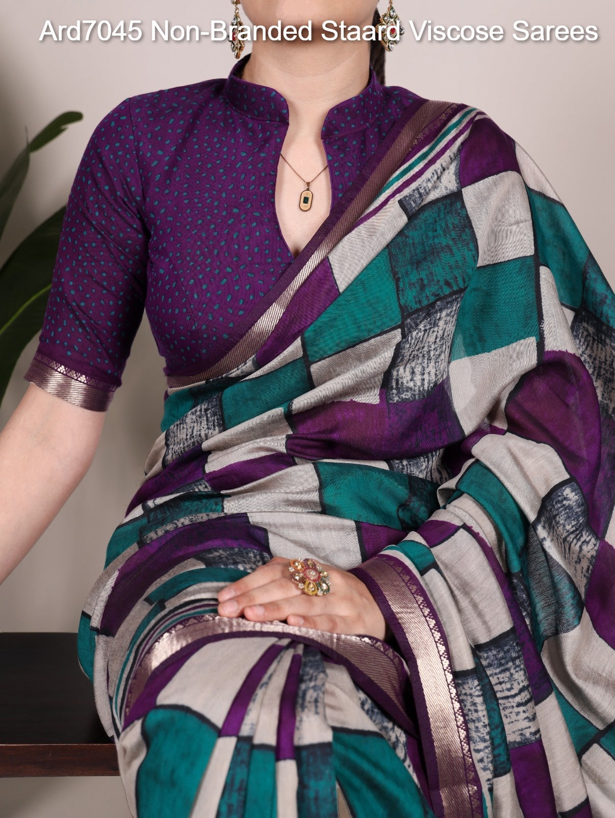 Ard7045 Non-Branded Staard Viscose Sarees