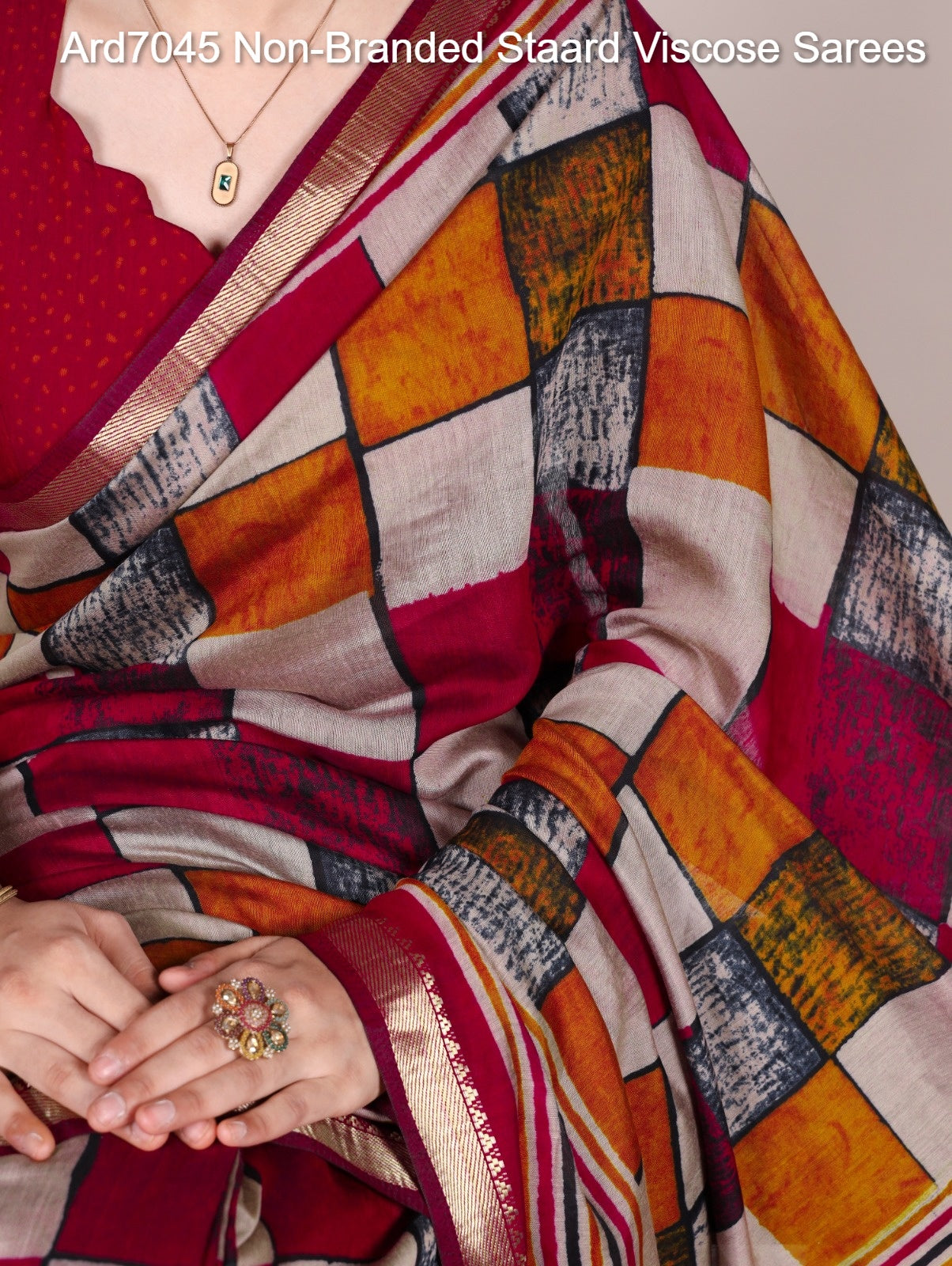 Ard7045 Non-Branded Staard Viscose Sarees