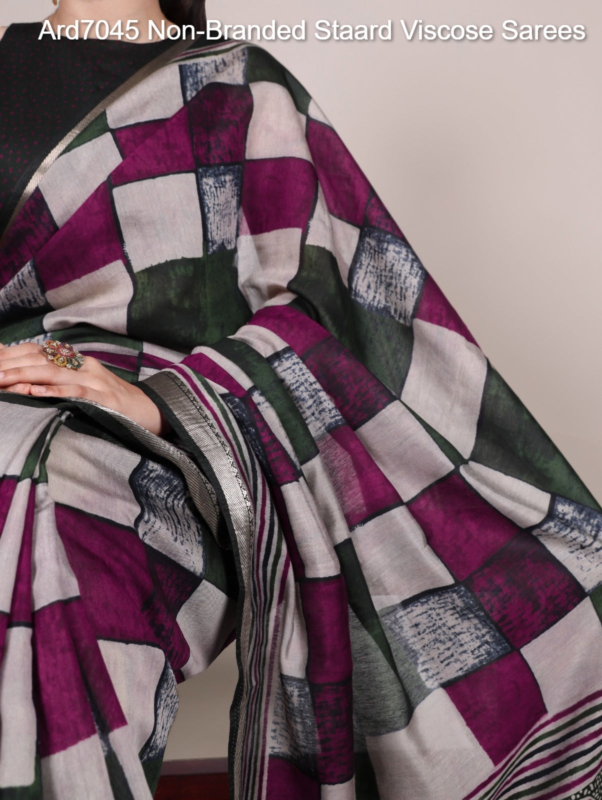Ard7045 Non-Branded Staard Viscose Sarees