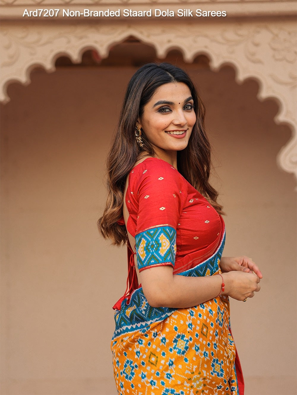 Ard7207 Non-Branded Staard Dola Silk Sarees