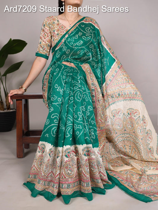 Ard7209 Staard Bandhej Sarees