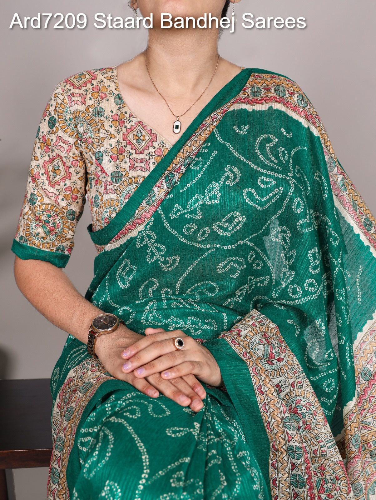 Ard7209 Staard Bandhej Sarees