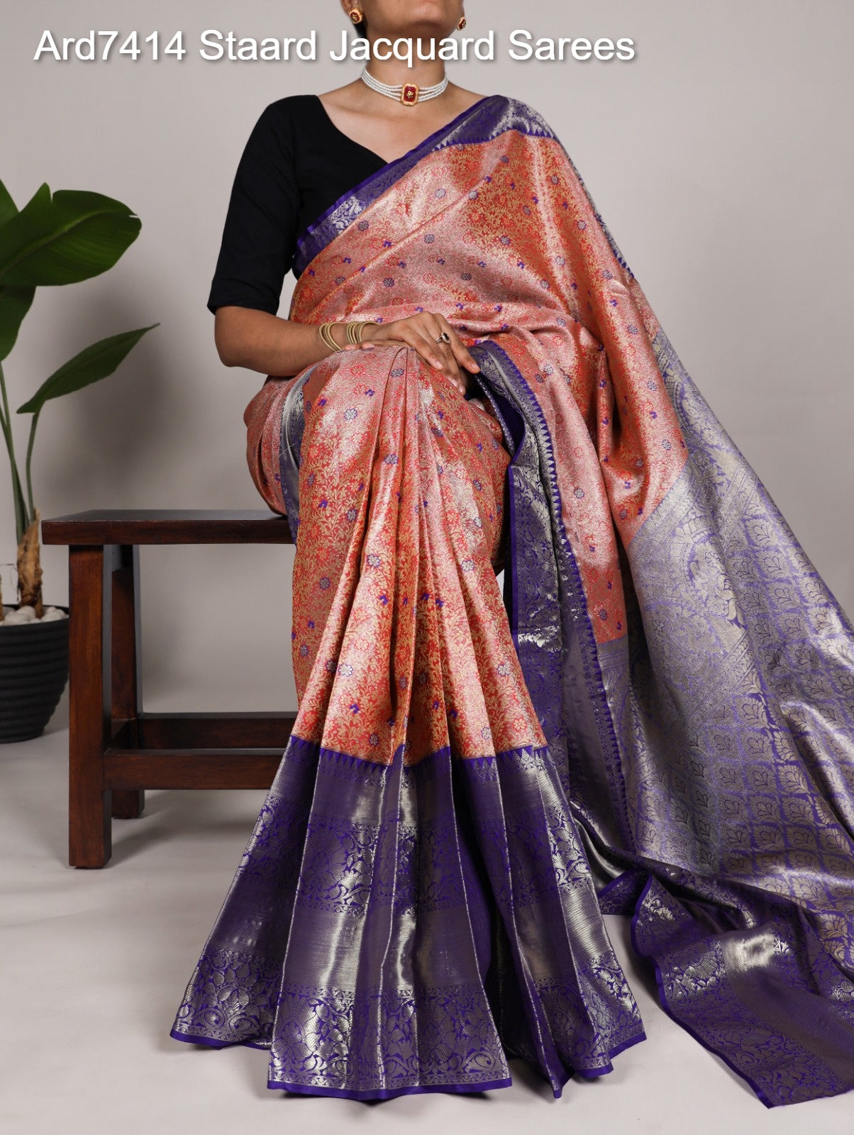 Ard7414 Staard Jacquard Sarees