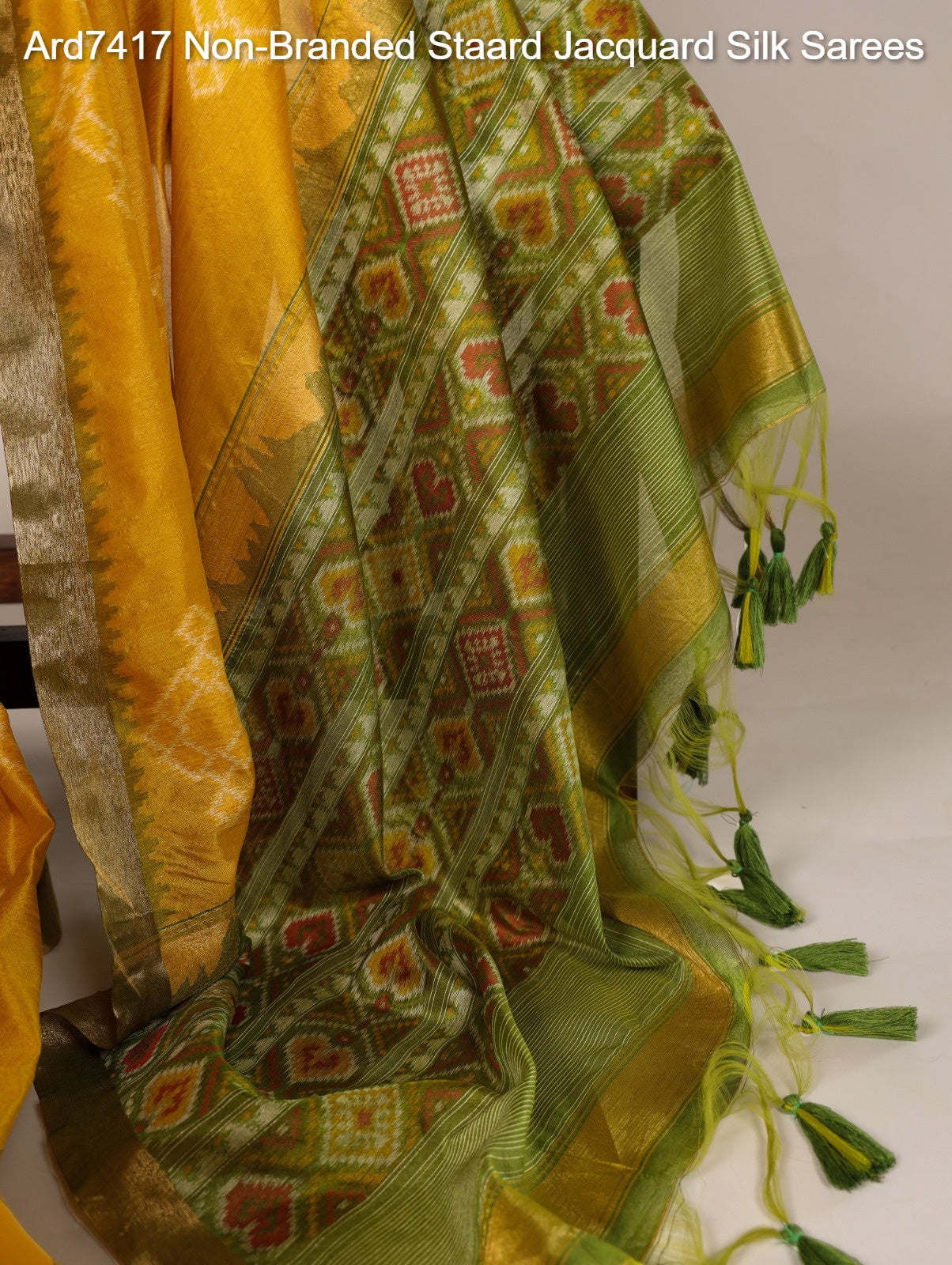 Ard7417 Non-Branded Staard Jacquard Silk Sarees