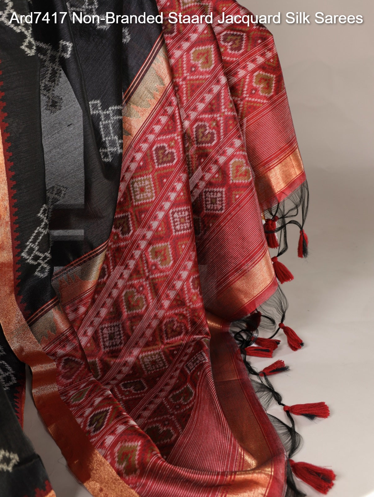 Ard7417 Non-Branded Staard Jacquard Silk Sarees