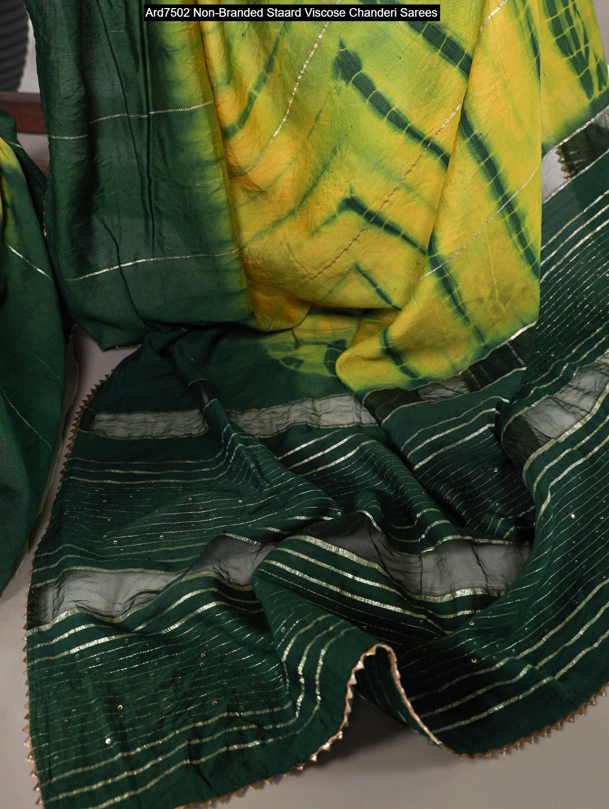 Ard7502 Non-Branded Staard Viscose Chanderi Sarees