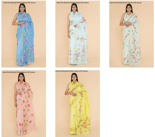 Arpita Non-Branded Stmah Organza Silk Sarees