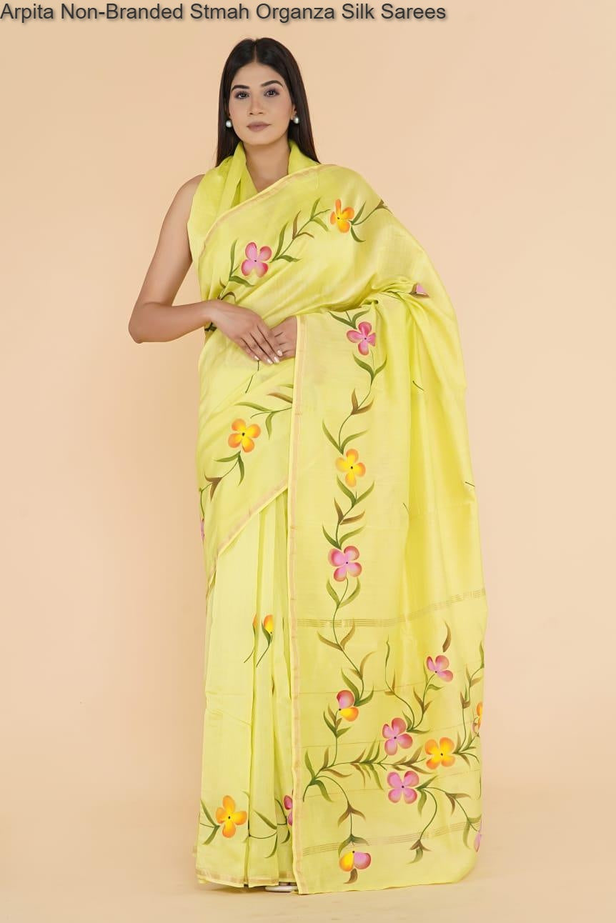 Arpita Non-Branded Stmah Organza Silk Sarees