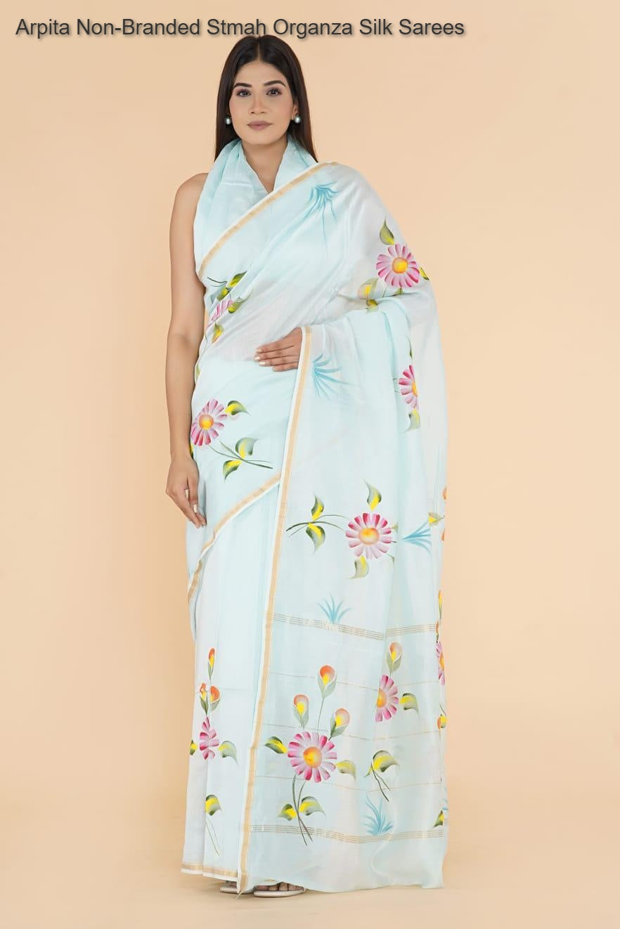 Arpita Non-Branded Stmah Organza Silk Sarees