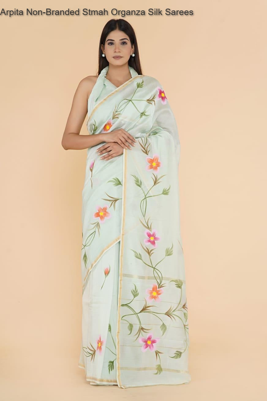 Arpita Non-Branded Stmah Organza Silk Sarees