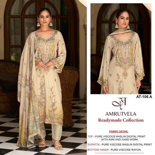 At-106 A Amrutvela Printed Karachi Unstitched Suits