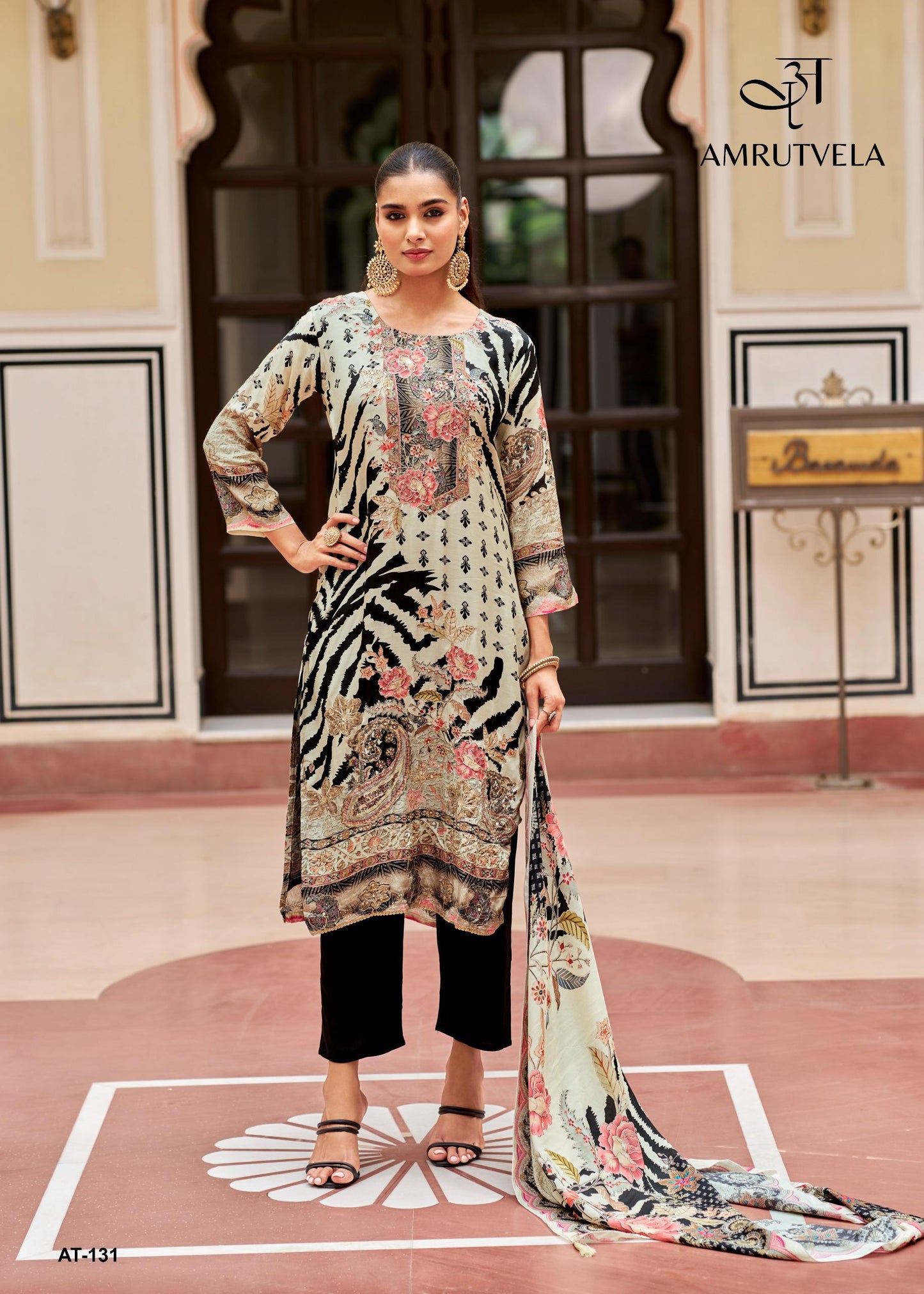 At-131-A Amrutvela Pure Viscose Pakistani Salwar Suits