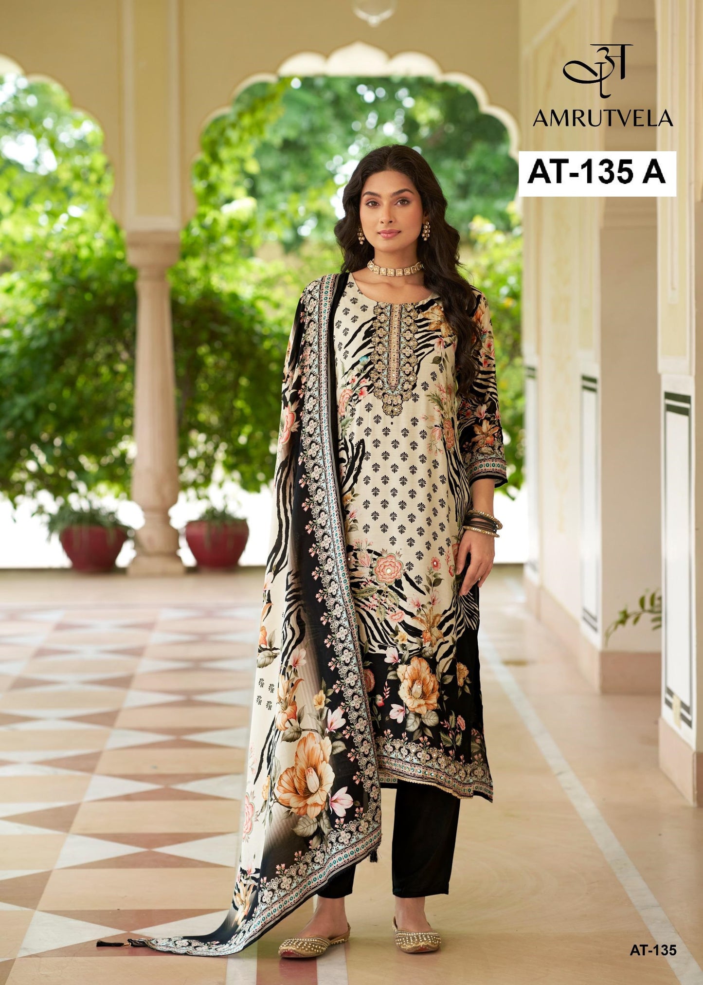 At-135 A Amrutvela Printed Pakistani Salwar Suits
