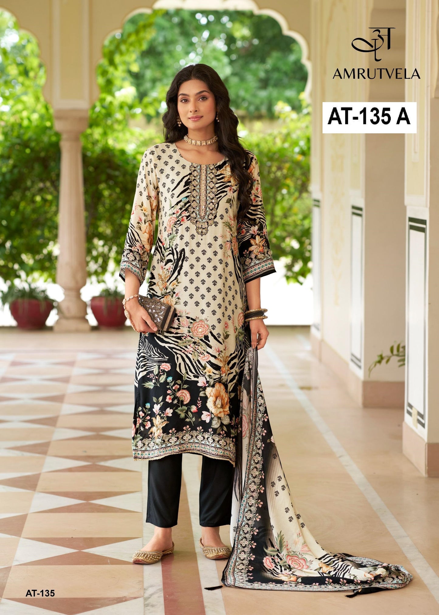 At-135 A Amrutvela Printed Pakistani Salwar Suits