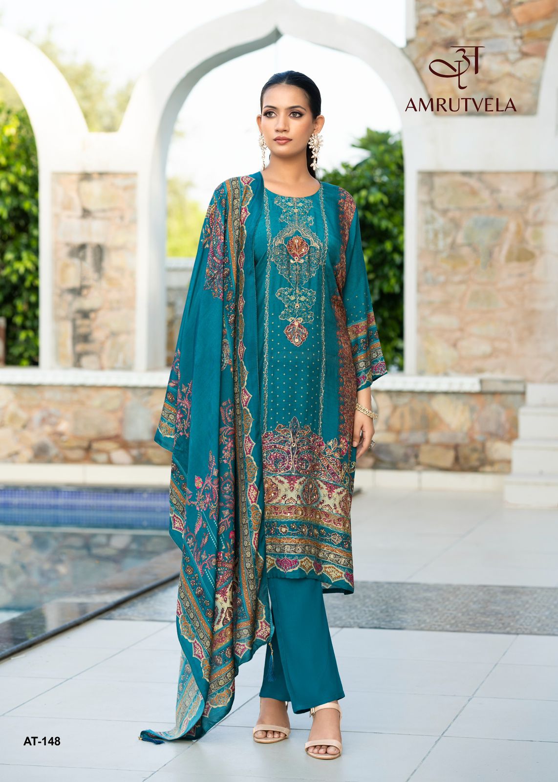 At-148 A Amrutvela Printed Pakistani Salwar Suits