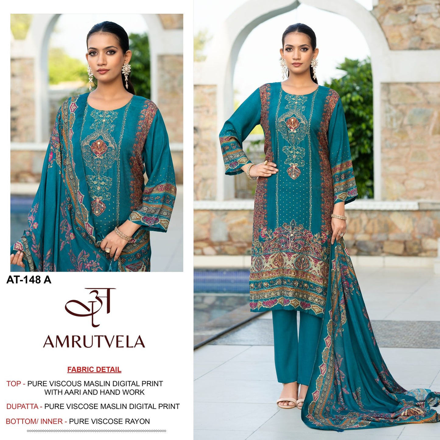 At-148 A Amrutvela Printed Pakistani Salwar Suits