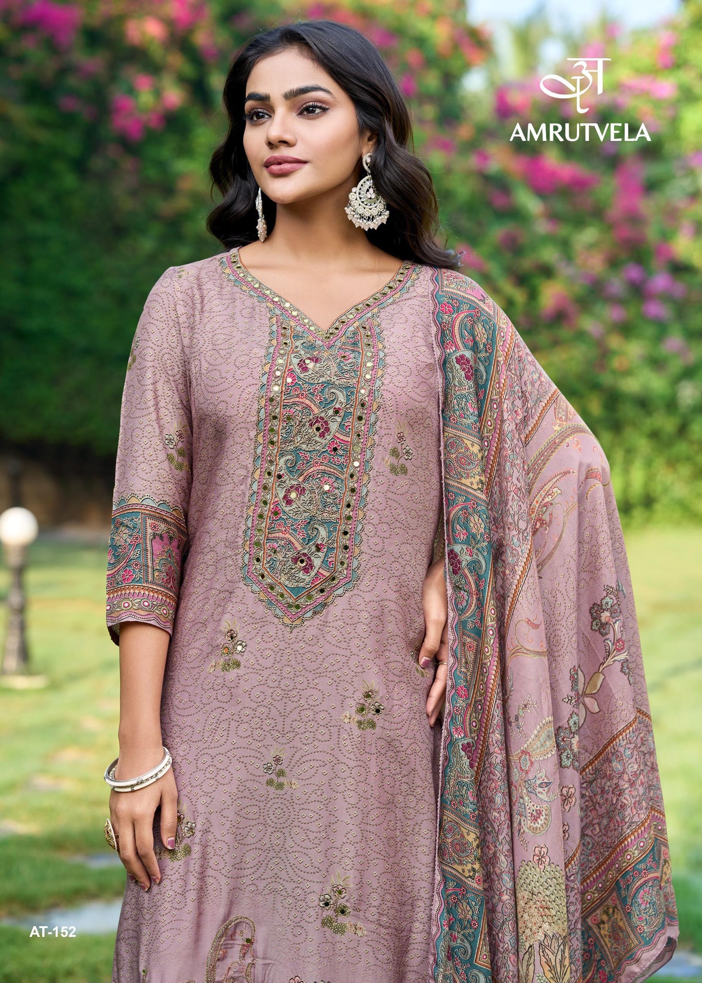 At-152-A Amrutvela Pure Viscose Pakistani Salwar Suits
