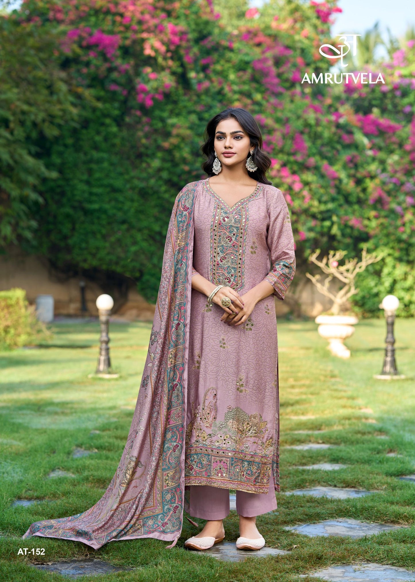 At-152-A Amrutvela Pure Viscose Pakistani Salwar Suits