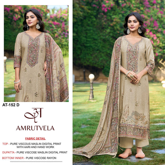 At-152-D Amrutvela Pure Viscose Pakistani Salwar Suits