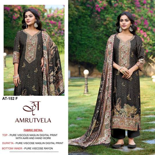 At-152-F Amrutvela Pure Viscose Pakistani Salwar Suits