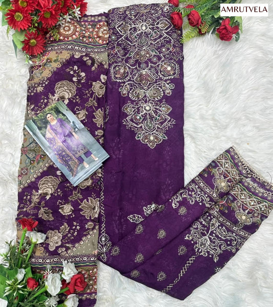 At-160-C Amrutvela Pure Viscose Pakistani Salwar Suits