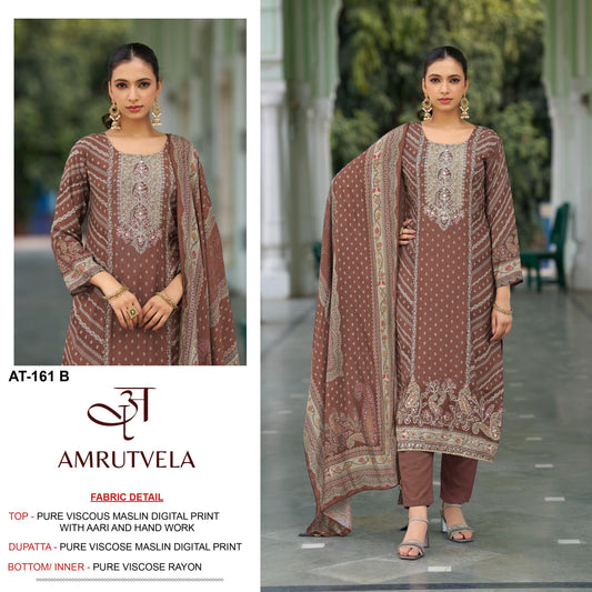 At-161-B Amrutvela Pure Viscose Pakistani Salwar Suits