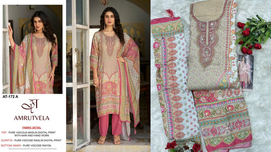 At-172-A Amrutvela Pure Viscose Pakistani Salwar Suits