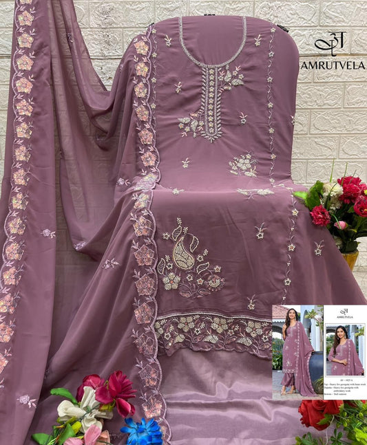 Av-1025-A Amrutvela Fox Georgette Pakistani Salwar Suits