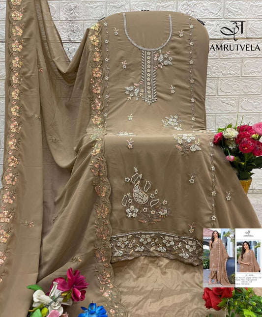 Av-1025-B Amrutvela Fox Georgette Pakistani Salwar Suits