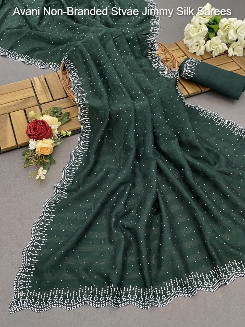 Avani Non-Branded Stvae Jimmy Silk Sarees