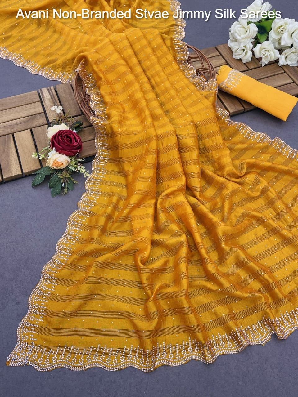 Avani Non-Branded Stvae Jimmy Silk Sarees