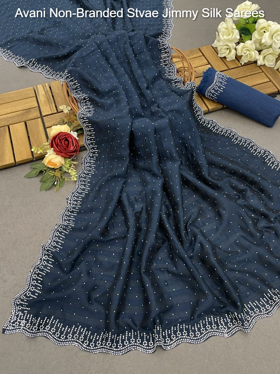 Avani Non-Branded Stvae Jimmy Silk Sarees