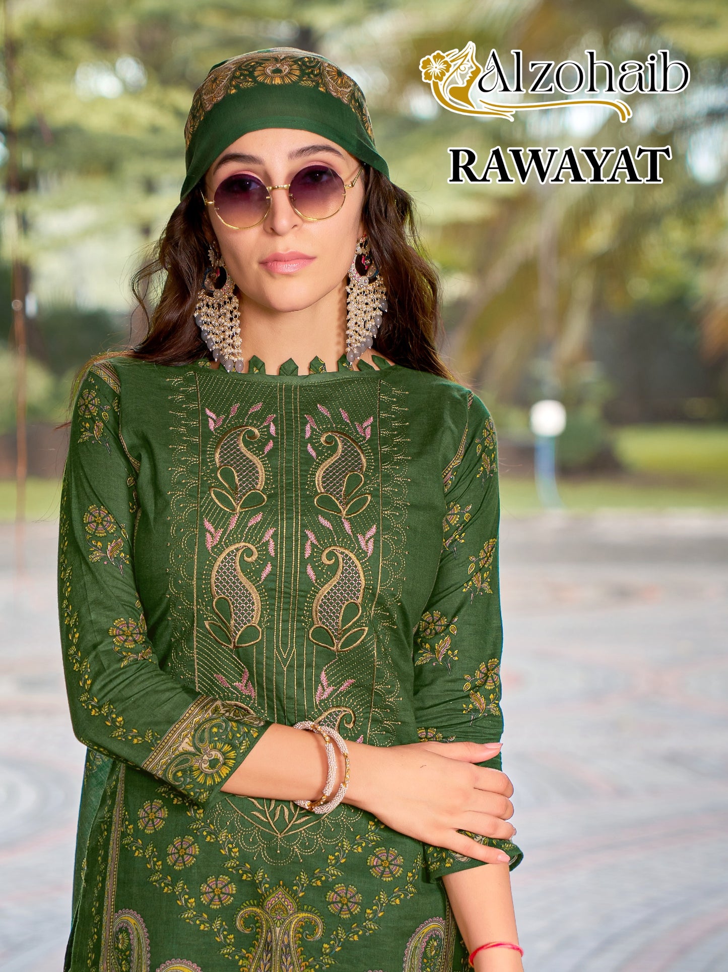 Az-1064 Rawayat Al Zohaib Pure Cotton Pakistani Salwar Suits