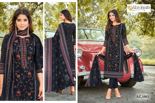 Az-1083 Al Zohaib Cotton Pakistani Salwar Suits